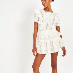 LoveShackFancy Stella White Dress Never Worn